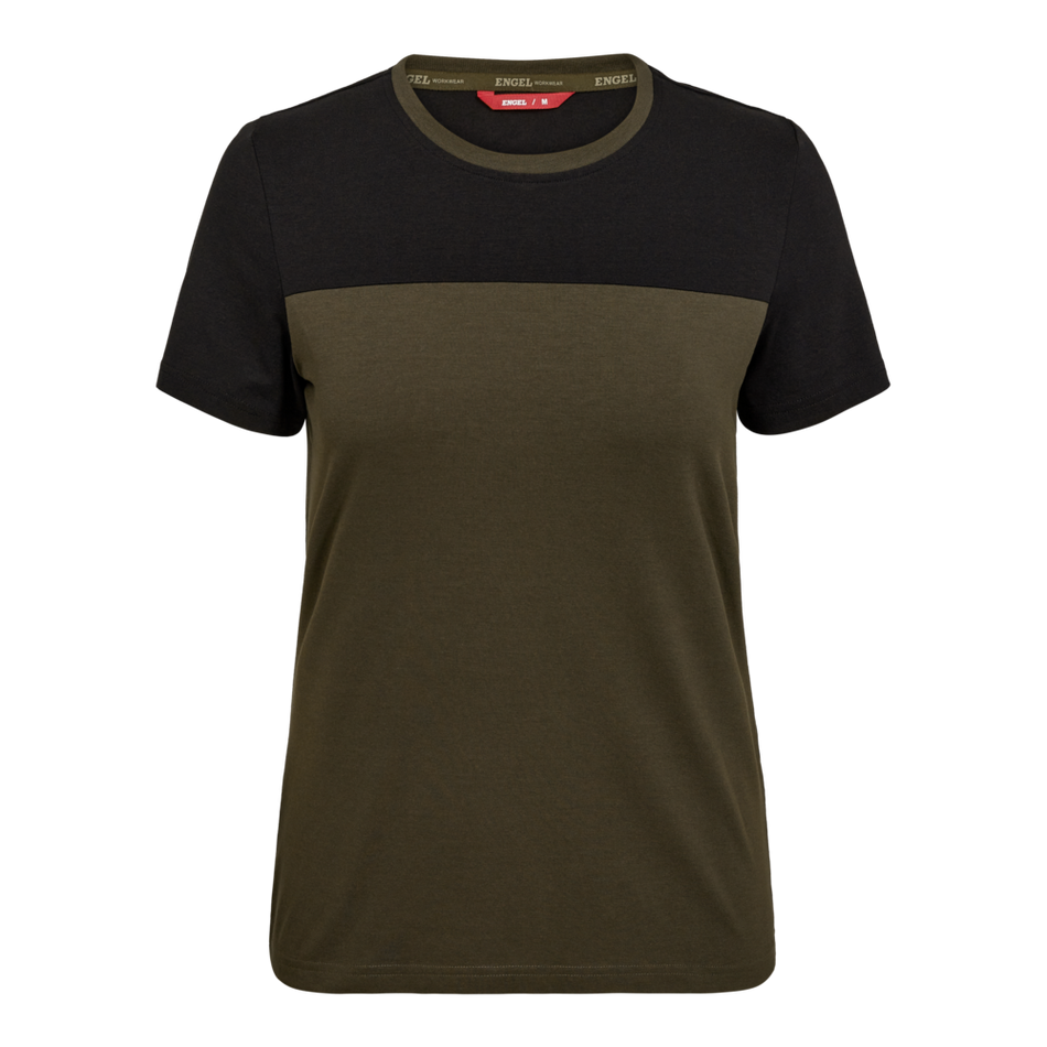 Entire Damen T-Shirt Forest Green/Schwarz