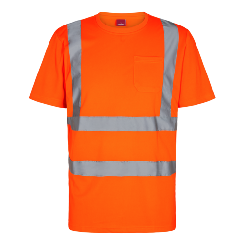 Safety T-Shirt mit Brusttasche Orange