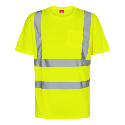 Safety T-Shirt mit Brusttasche Gelb