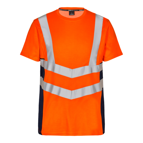 Safety T-Shirt Orange/Blue ink