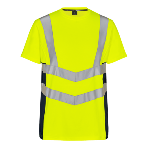 Safety T-Shirt Gelb/Blue Ink