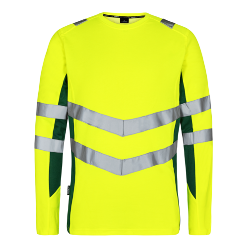 Safety T-shirt L/S Gelb/Grün