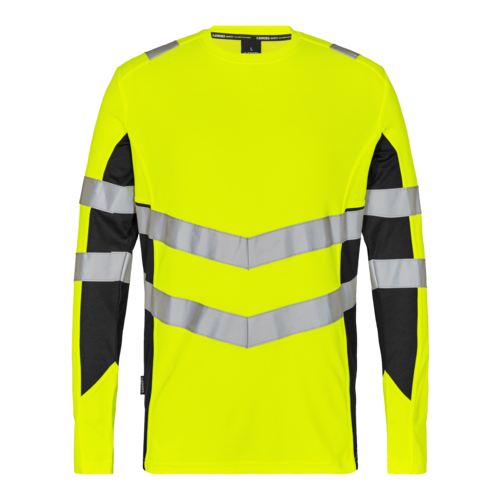 Safety T-shirt L/S Gelb/Schwarz