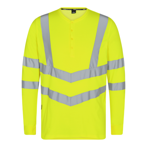 Safety Grandad T-shirt L/S Gelb