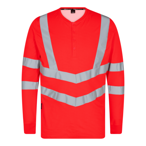 Safety Grandad T-shirt L/S Rot