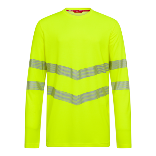 Safety Langarm-T-Shirt Gelb