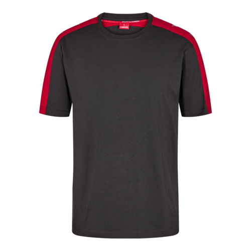 Galaxy T-Shirt Anthrazit Grau/Tomato Red