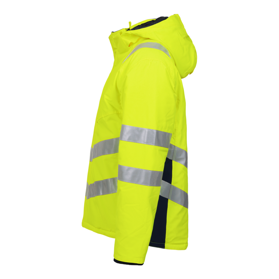 Safety Winterjacke Gelb/Blue Ink