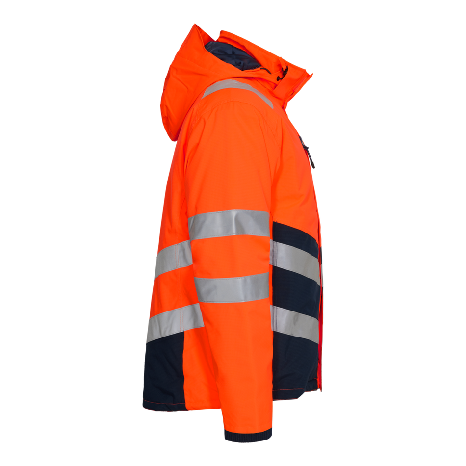 Safety Winterjacke - Orange/Blue ink