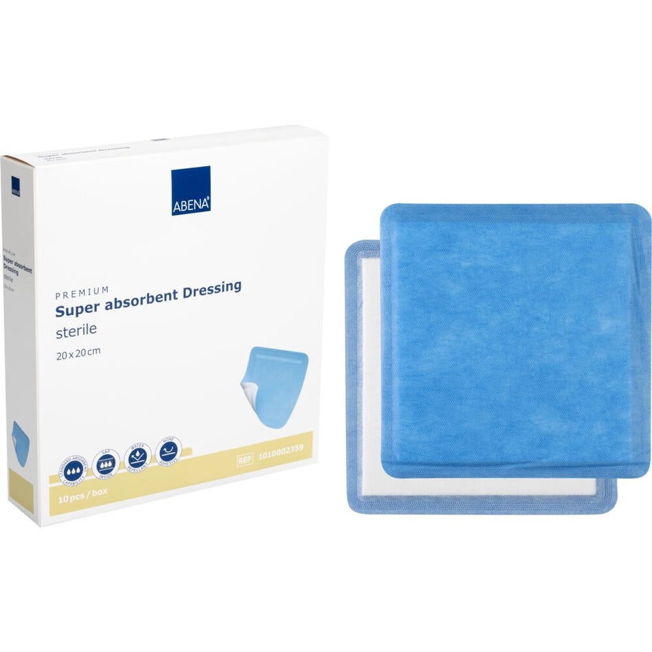 Superabsorbierende Wundauflage, 20 x 20 cm (10 Stück)