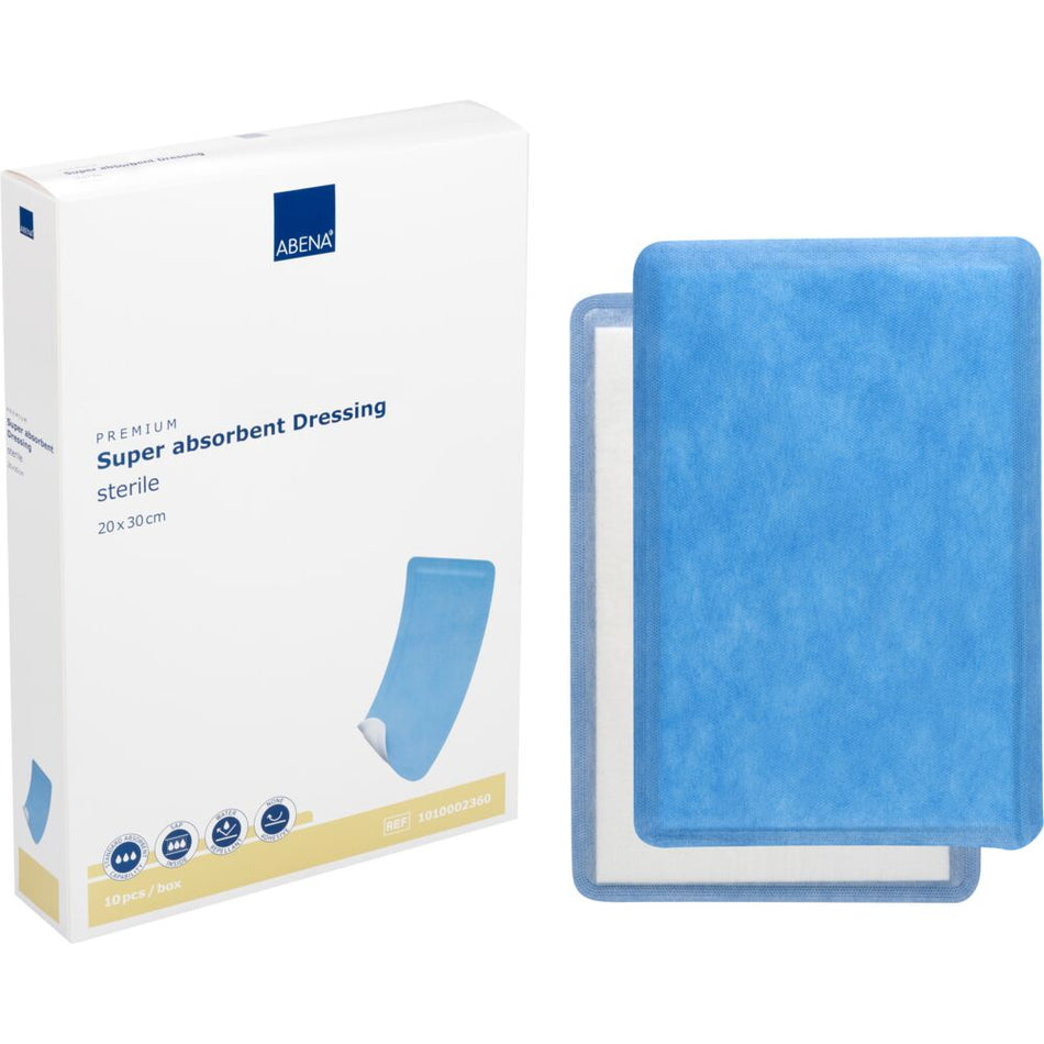 Superabsorbierende Wundauflage, 20 x 30 cm (10 Stück)