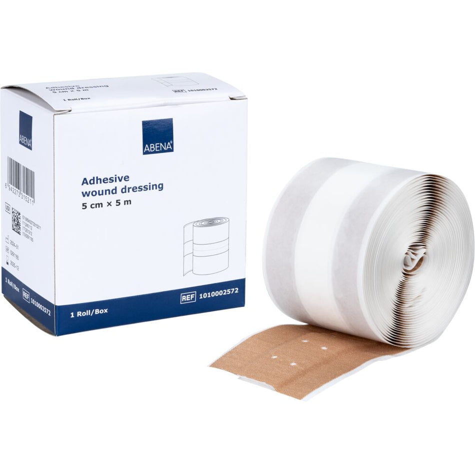 Pflaster auf Rolle, Beige, 5 cm x 5 m (1 Stück)