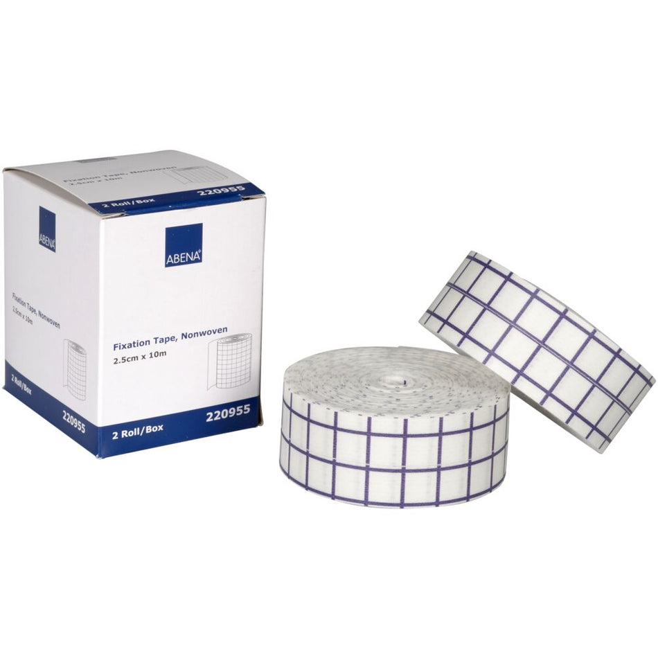 Elastisches Fixierpflaster, Un-steril, 2,5 cm x 10 m, Weiß (144 Stück)