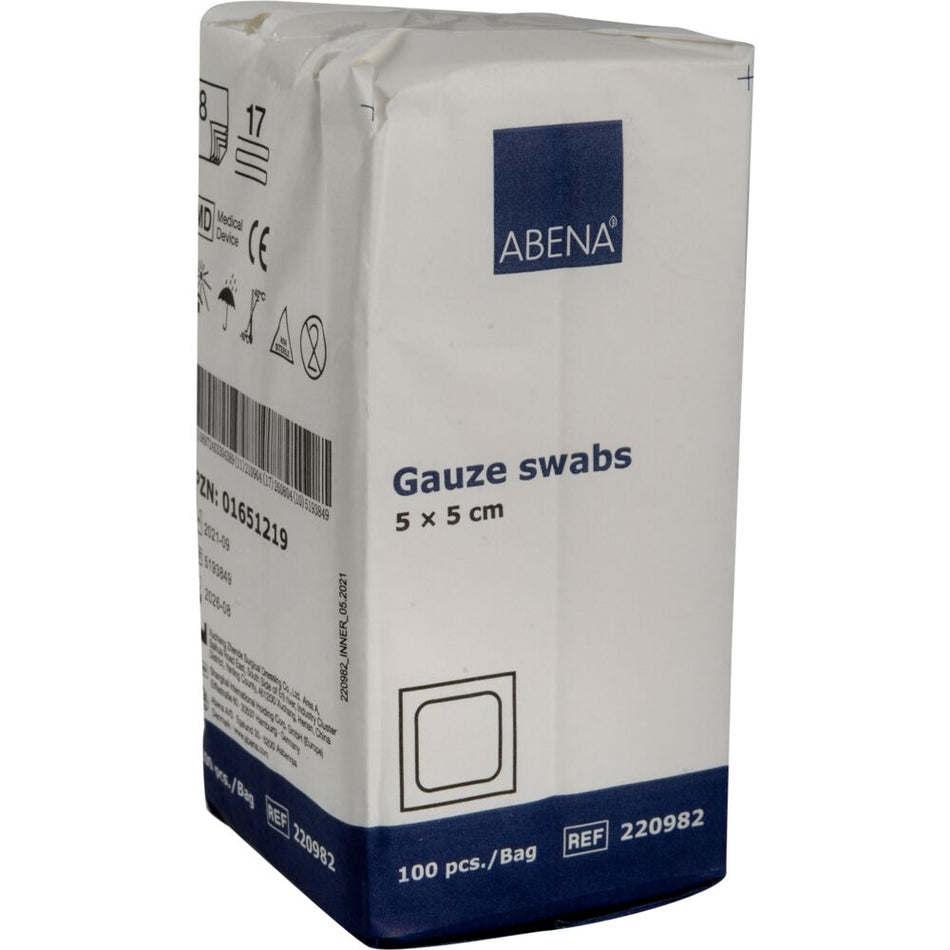 Mullkompressen, Un-Steril, 8-lagig, 5 x 5 cm (100 Stück)