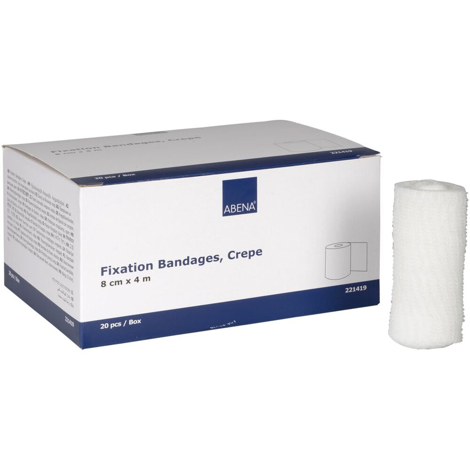 Fixierbinde, Krepp, 8cm x 4m (20 Stück)
