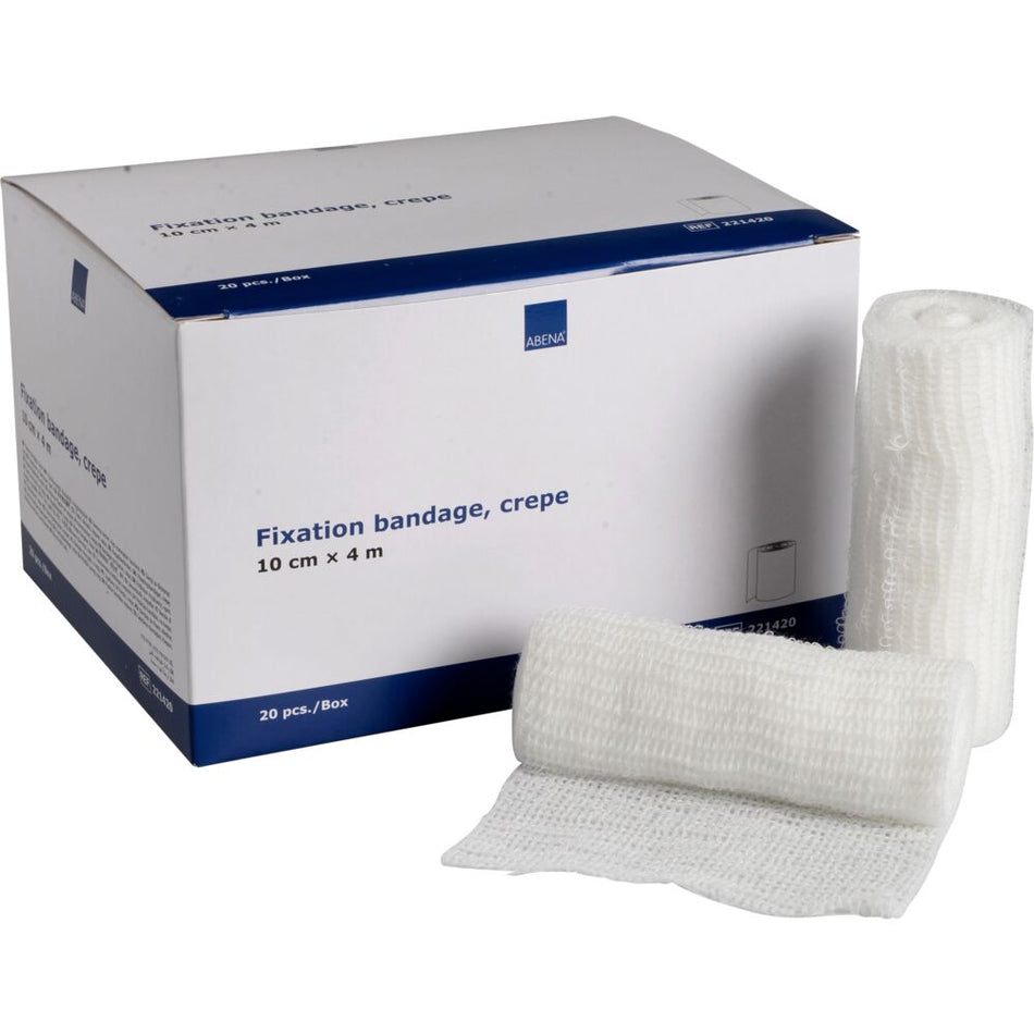 Fixierbinde, Krepp, 10cm x 4m (20 Stück)