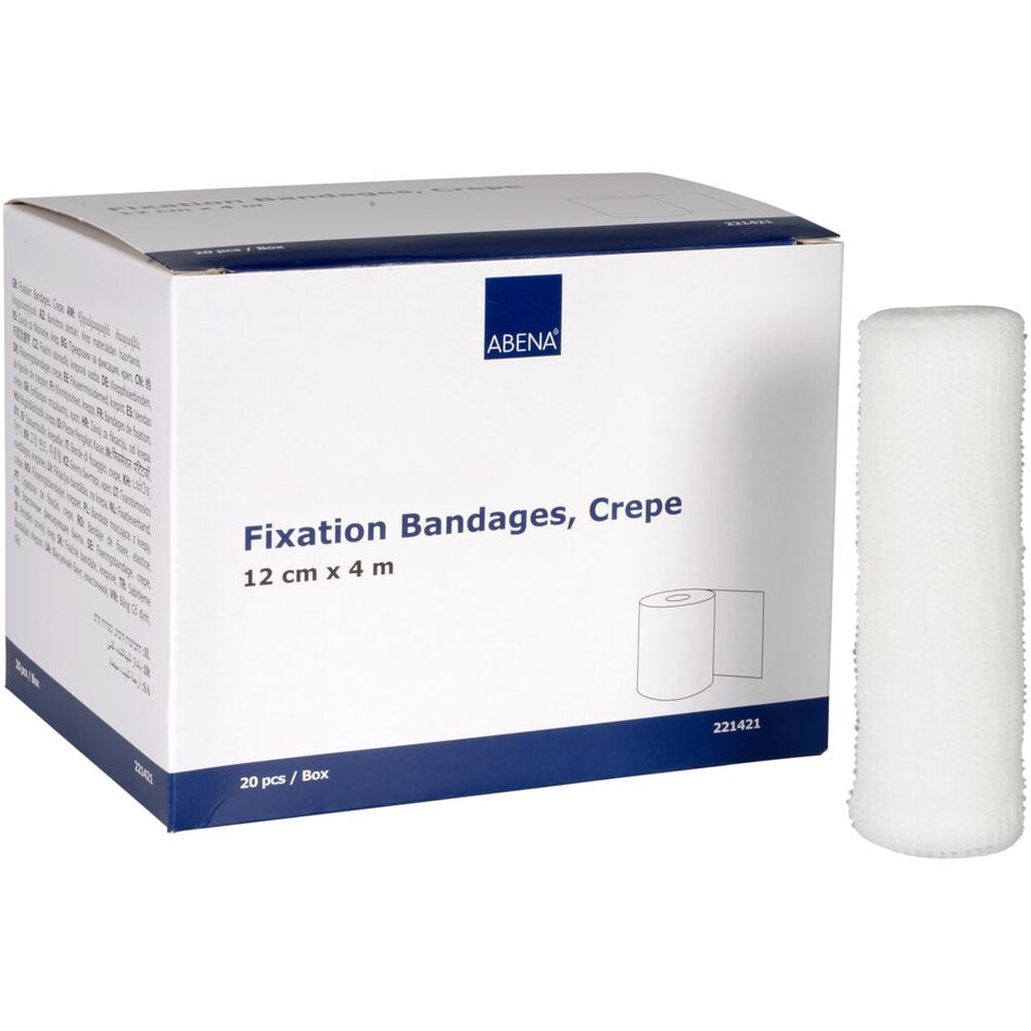 Fixierbinde, Krepp, 12cm x 4m (20 Stück)