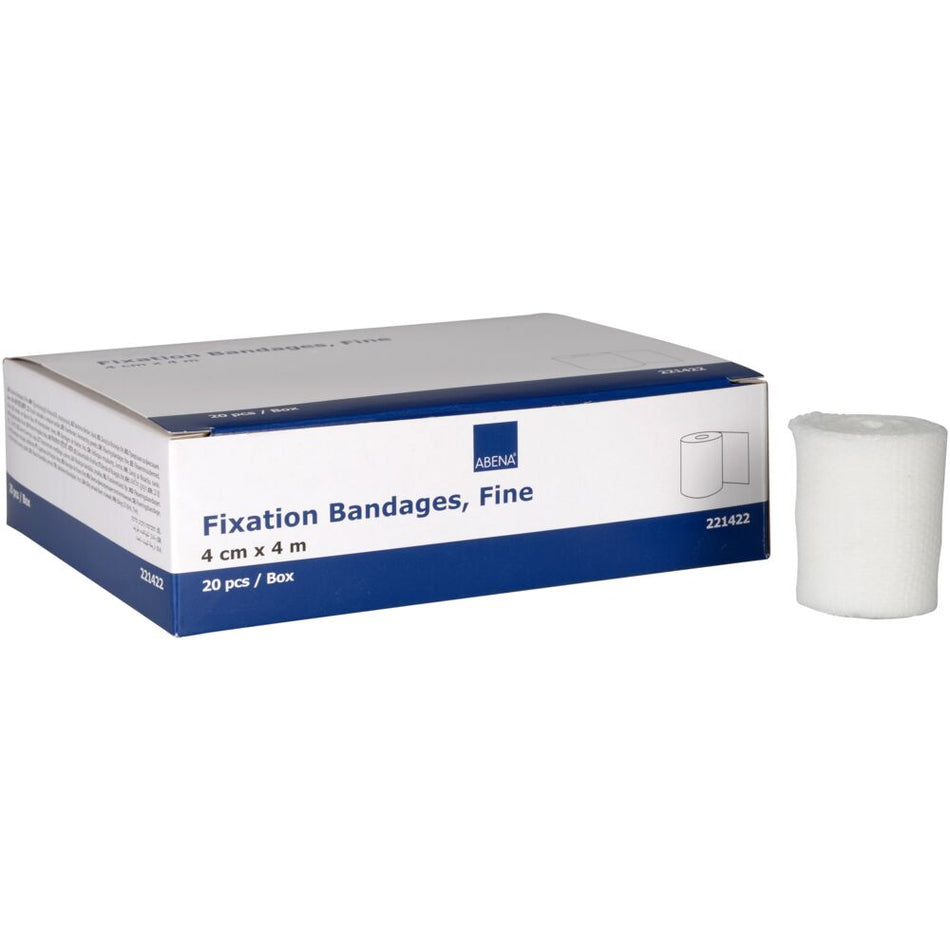 Elastische Mullbinde, Fein, 4cm x 4m (20 Stück)