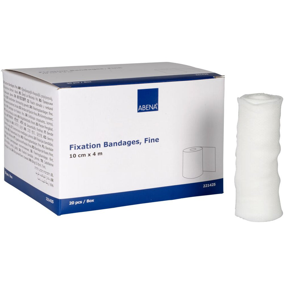 Elastische Mullbinde, Fein, 10cm x 4m (20 Stück)