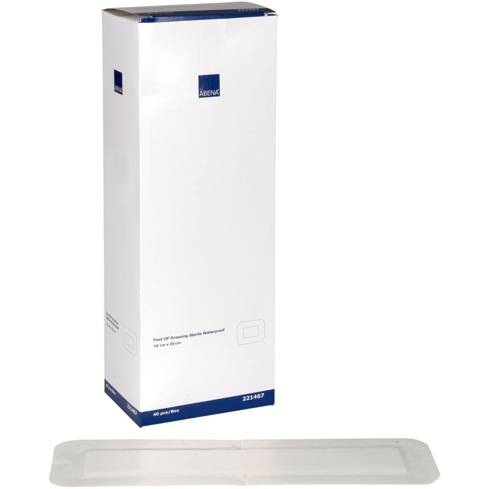 Post-OP-Verband, Wasserdicht, 10 x 35 cm (40 Stück)