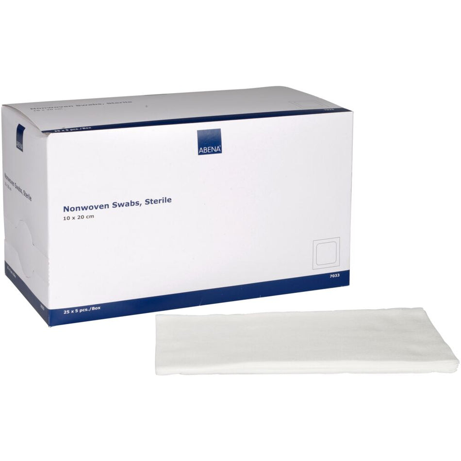 Vlieskompressen, 4-lagig, Steril, 10x20 cm (125 Stück)