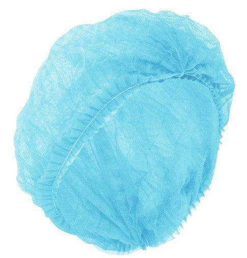 Disposable clip-on caps, blue, size L, 200 pieces