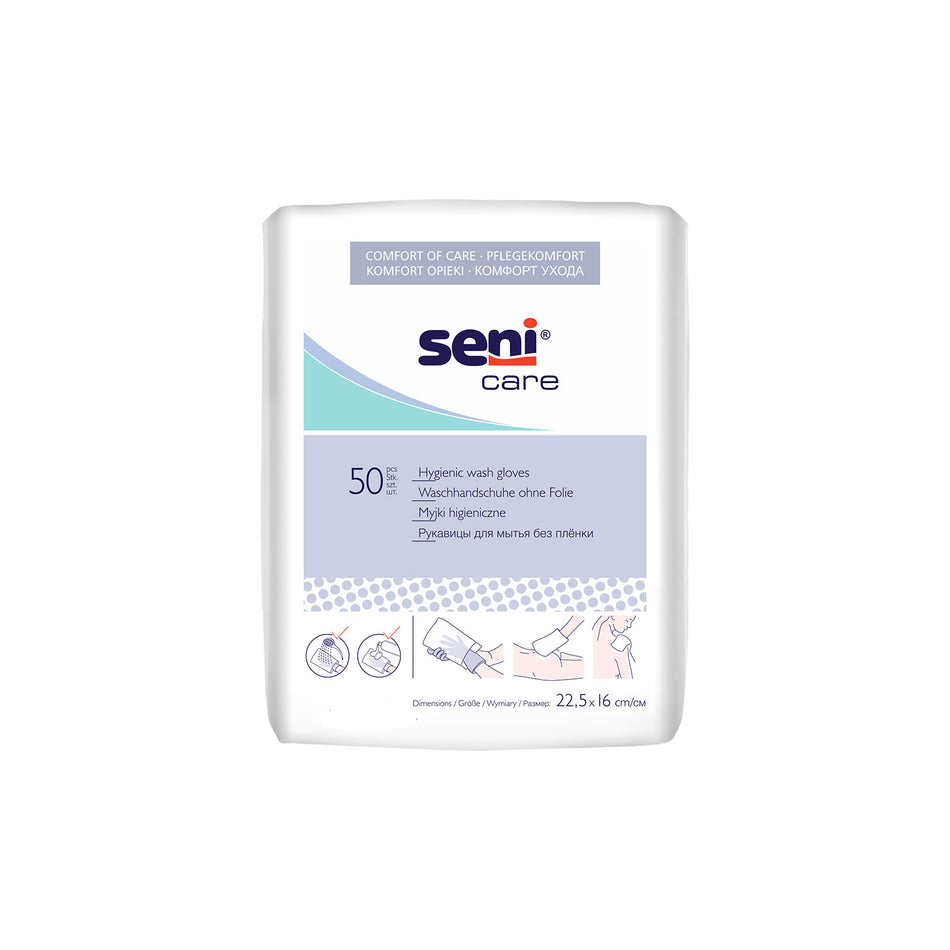 Waschhandschuh | SENI | unfoliert | 50 Stück