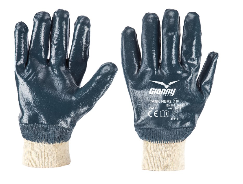 TANK NBR2 Jersey work glove, NBR coated