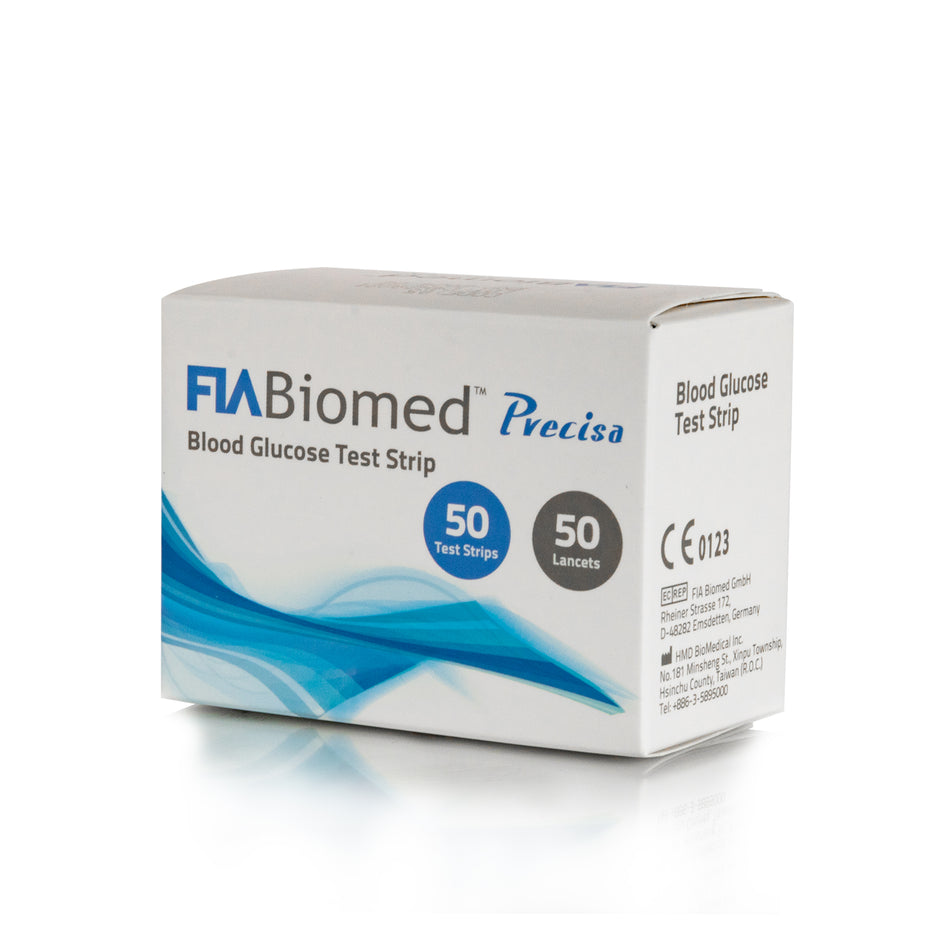Fia Biomed 50 Teststreifen inkl. 50 Lanzetten