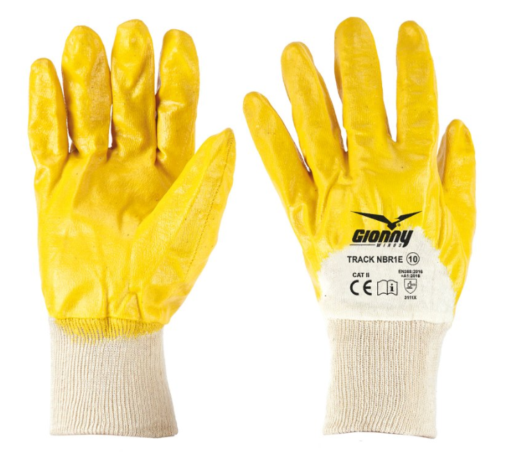 nbr handschuh Arbeitshandschuh Track NBR1E Baumwolle NBR beschichtet – deus21.de