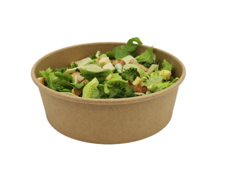 Take Away Schalen, Kraft / PE (ohne Deckel) , 730ml, ø14,5cm, 50 Stück