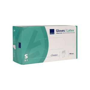 Abena Latex Disposable Gloves Classic, powder-free, natural, 100 pieces