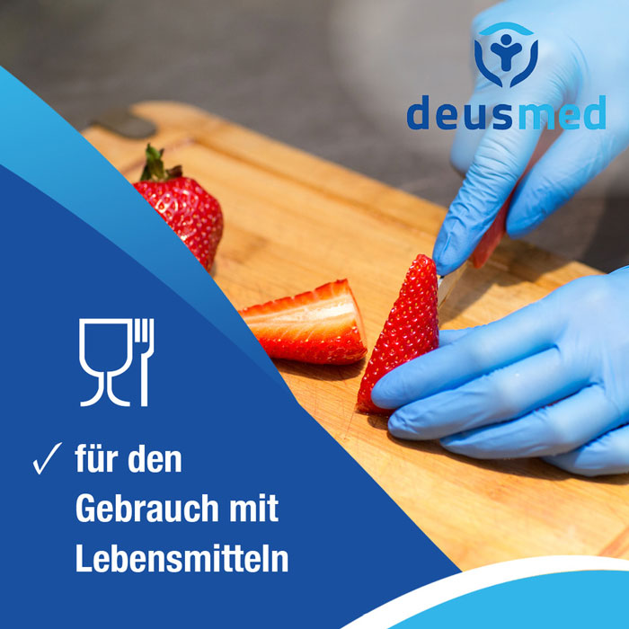 Deusmed Nitril Handschuhe Blau - 100 Stück | S - XL