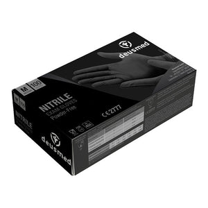 Deusmed Nitrile Gloves Black - 100 Pieces | S - XL