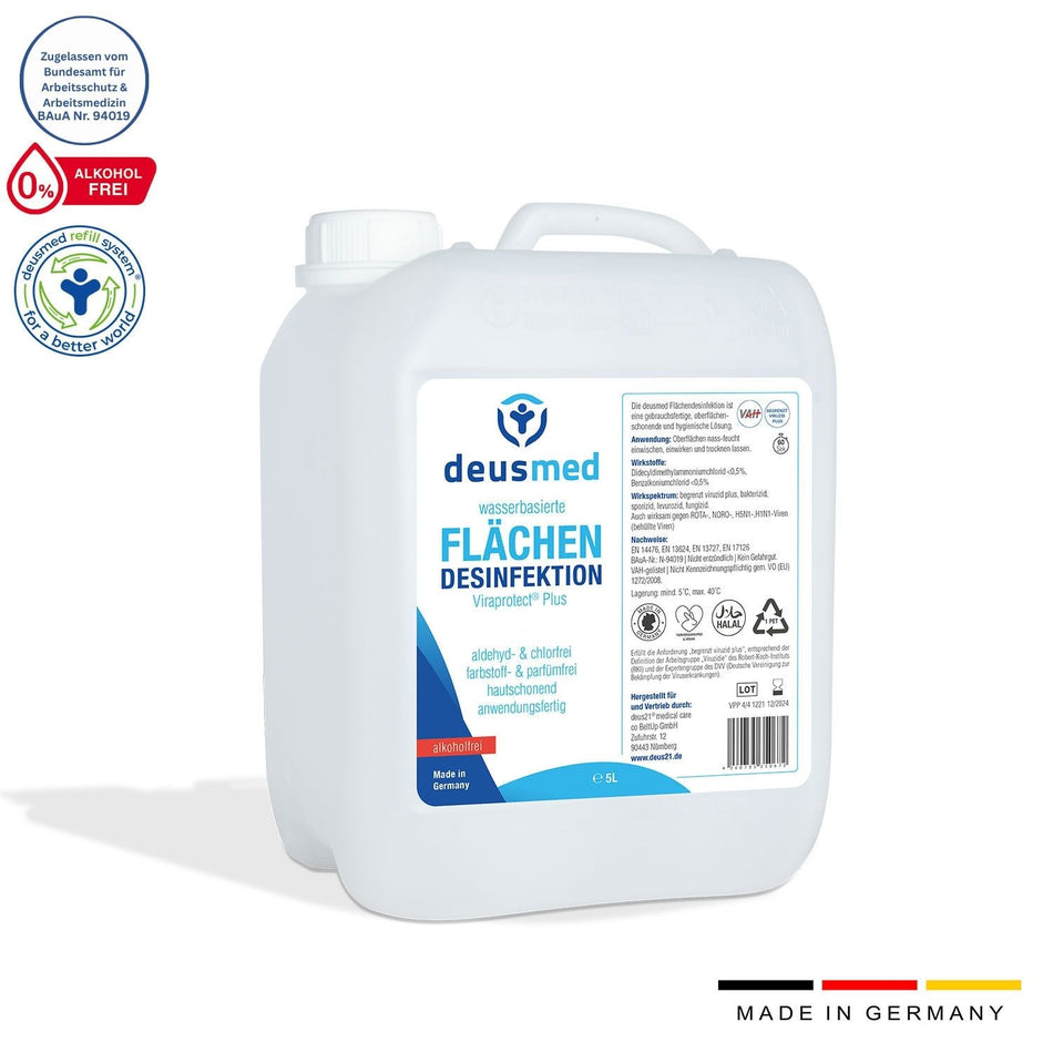 Deusmed Alkoholfreie Flächendesinfektion - 5 Liter