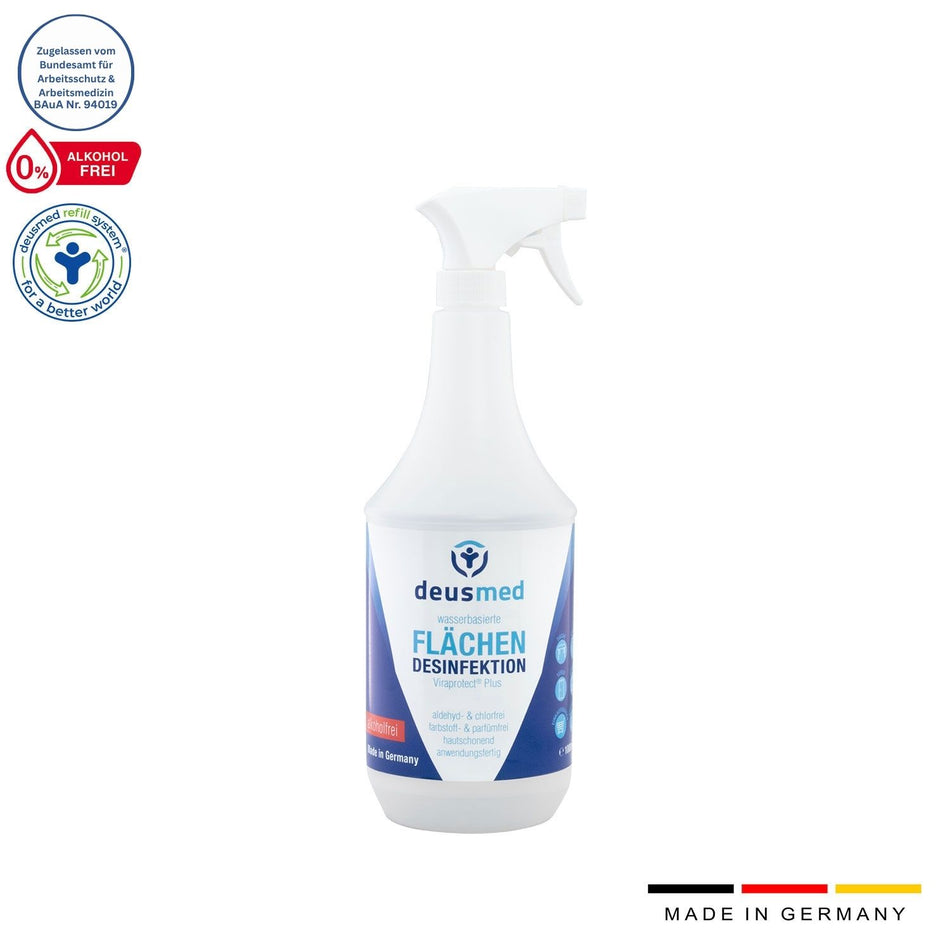 Deusmed Alkoholfreie Flächendesinfektion - 1 Liter Sprühflasche