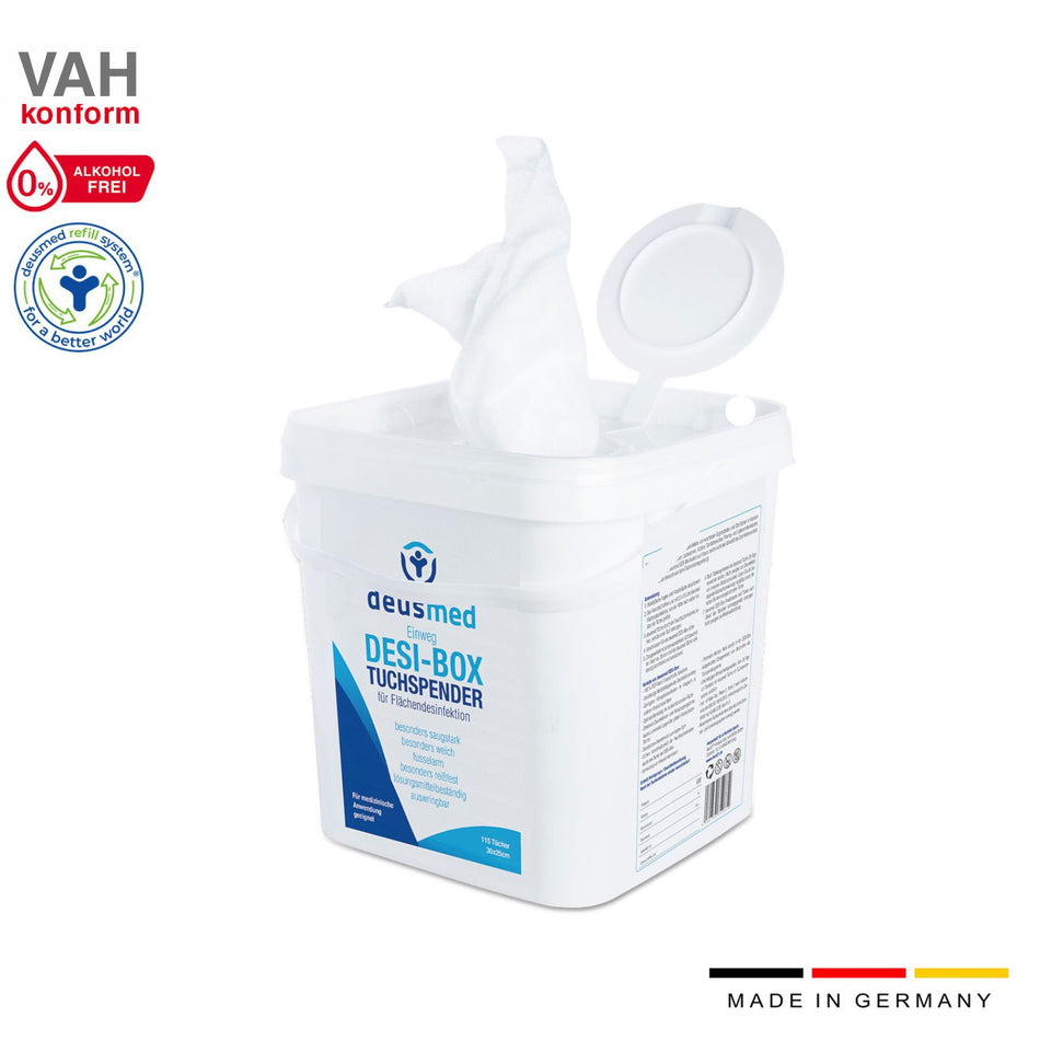 Deusmed Flächenwipes - Desinfektionstücher - Alkoholfrei - aktiviert