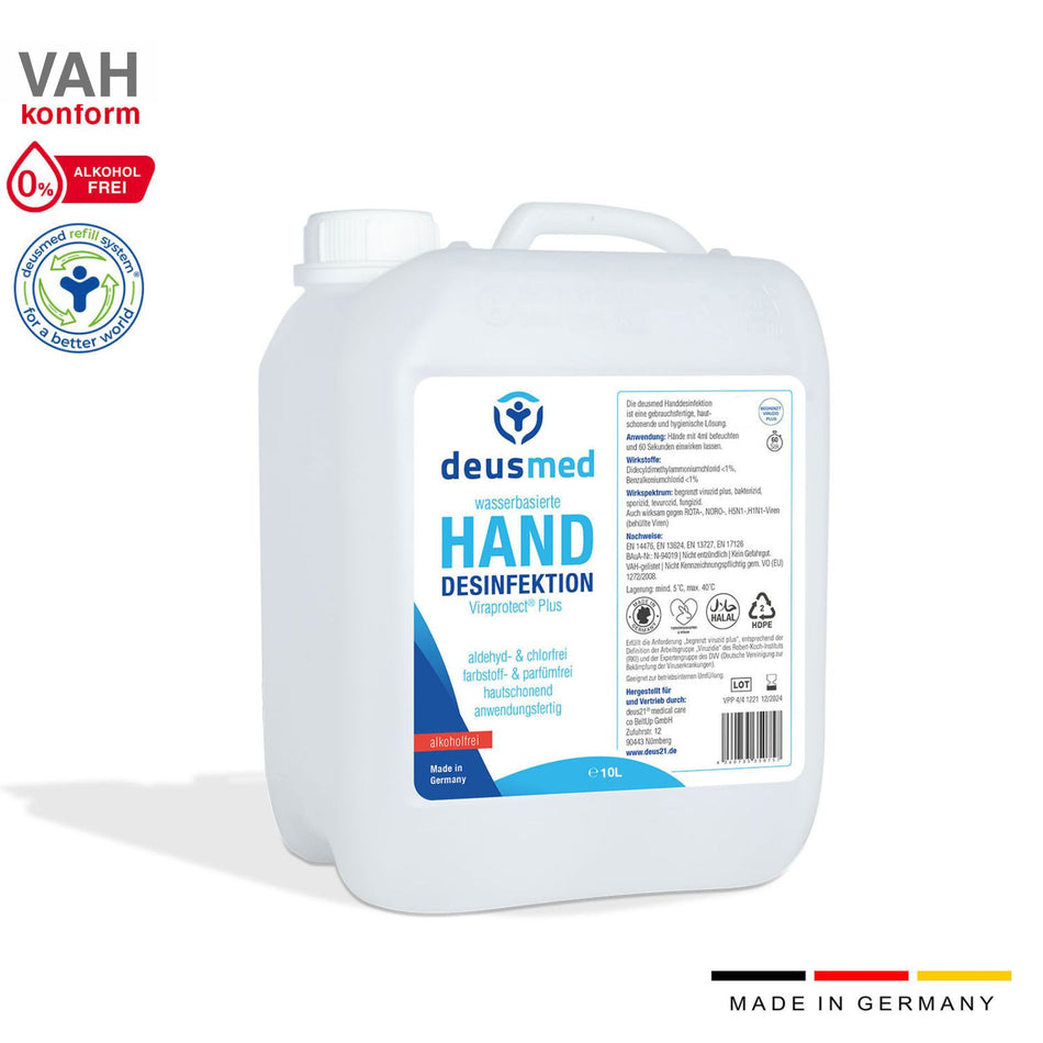 Deusmed Alkoholfreie Händedesinfektion - 10 Liter