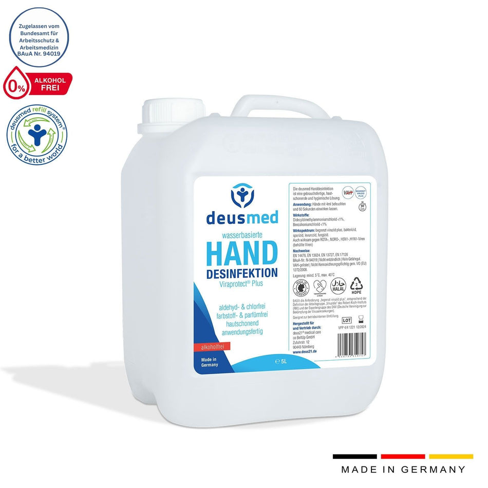 Deusmed Alkoholfreie Handdesinfektion - 5 Liter