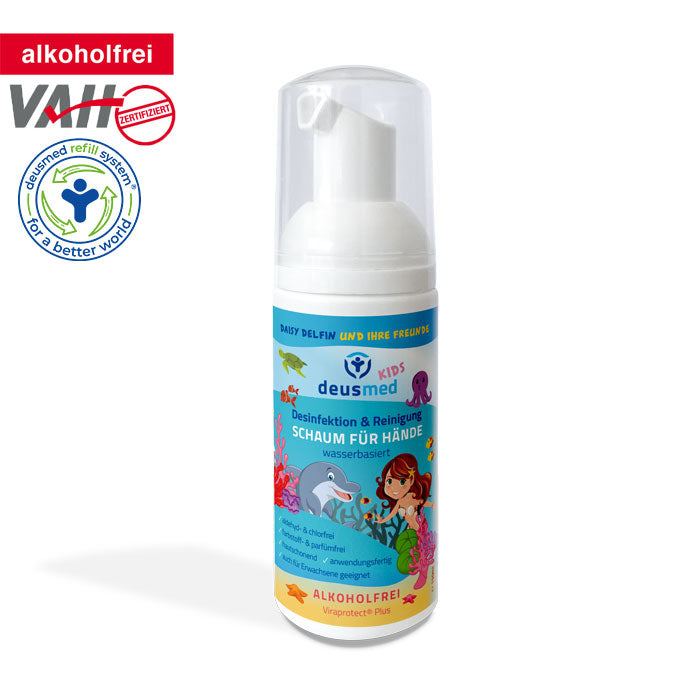 Deusmed KIDS alkoholfreies Desinfektionsmittel - Schaumspender 150ml