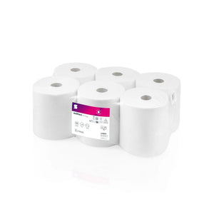 Satino towel rolls | 150m length | 2-ply | 6 rolls