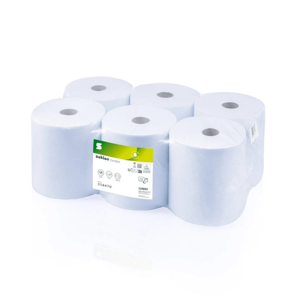 Konzept | Handtuchrollen | Tissue |180m | 2lg | blau | 6 Rollen