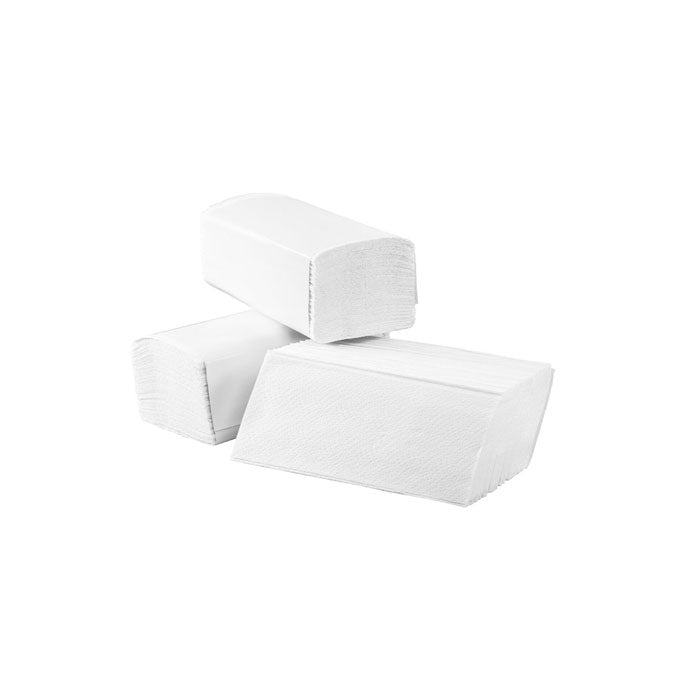 Papierhandtücher 2 lagig hochweiß - ZZ Faltung 25 x 21 cm | 3210 Blatt/ Karton
