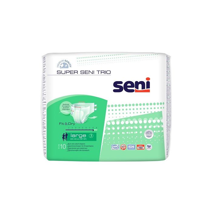 SENI Super Seni Trio  L  Inkontinenzwindel 10er
